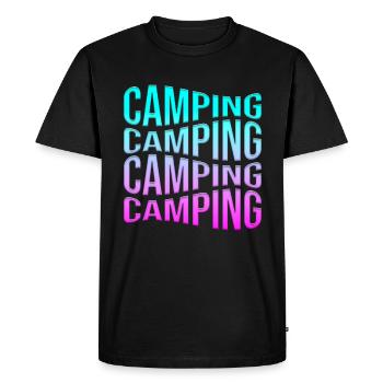 camp - T-shirt Premium bio Homme - noir - Devant - Nico (187cm)