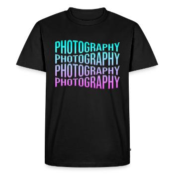 Photography - Men's Premium Organic T-Shirt - black - Front - Nico (187cm)