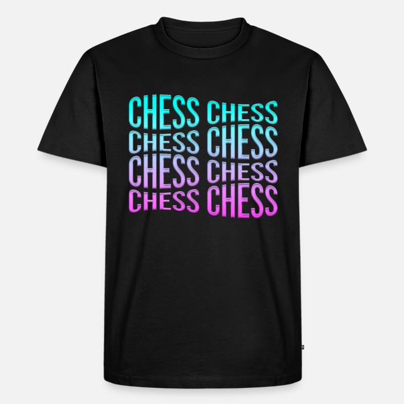 Schach - Männer Premium Bio T-Shirt - Schwarz