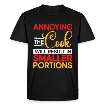 Chef Citation Cadeau Drôle Chef - T-shirt Premium bio Homme - noir - Devant - Nico (187cm)