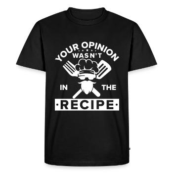 Chef Citation Cadeau Drôle Chef - T-shirt Premium bio Homme - noir - Devant - Nico (187cm)