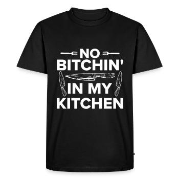 Chef Citation Cadeau Drôle Chef - T-shirt Premium bio Homme - noir - Devant - Nico (187cm)