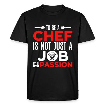 Chef Citation Cadeau Drôle Chef - T-shirt Premium bio Homme - noir - Devant - Nico (187cm)