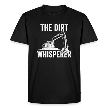 Pelle de chantier Conducteurs d’excavatrices Excavateurs Cadeau - T-shirt Premium bio Homme - noir - Devant - Nico (187cm)