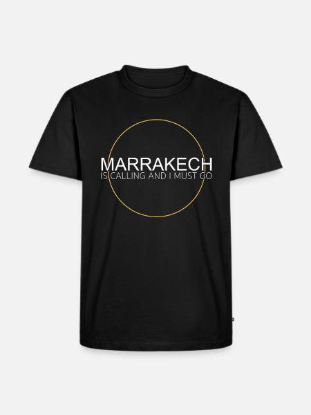 Marrakech Spruch - Männer Premium Bio T-Shirt - Schwarz