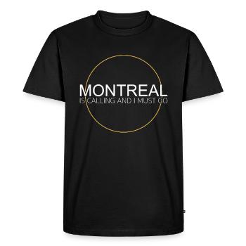 Dicton de Montréal - T-shirt Premium bio Homme - noir - Devant - Nico (187cm)