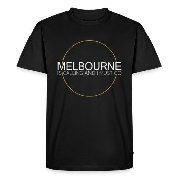 Citation de Melbourne - T-shirt Premium bio Homme - noir - Devant - Nico (187cm)