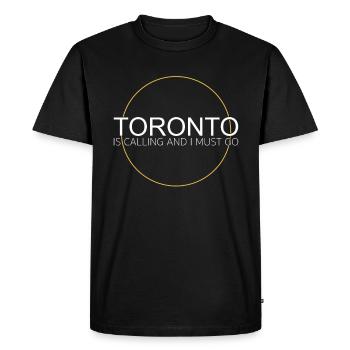Citation de Toronto - T-shirt Premium bio Homme - noir - Devant - Nico (187cm)