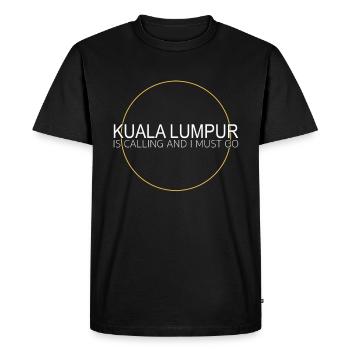 Citation de Kuala Lumpur - T-shirt Premium bio Homme - noir - Devant - Nico (187cm)