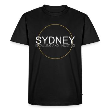 Citation de Sydney - T-shirt Premium bio Homme - noir - Devant - Nico (187cm)