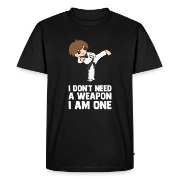 Taekwondo Taekwondoin Tae-Kwon-Do Tae Kwon Do - T-shirt Premium bio Homme - noir - Devant - Nico (187cm)