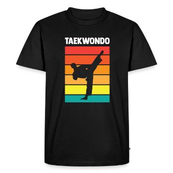 Taekwondo Taekwondoin Tae-Kwon-Do Tae Kwon Do - Men's Premium Organic T-Shirt - black - Front - Nico (187cm)