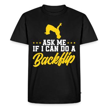 Parkour Gift Freerunning Parkour Runner - Men's Premium Organic T-Shirt - black - Front - Nico (187cm)