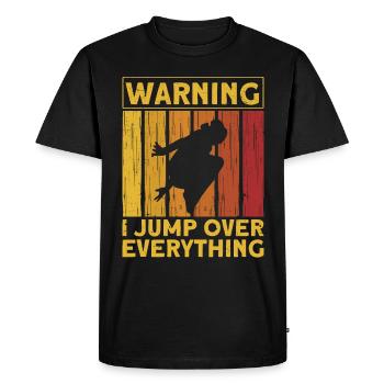 Parkour Gift Freerunning Parkour Runner - Men's Premium Organic T-Shirt - black - Front - Nico (187cm)