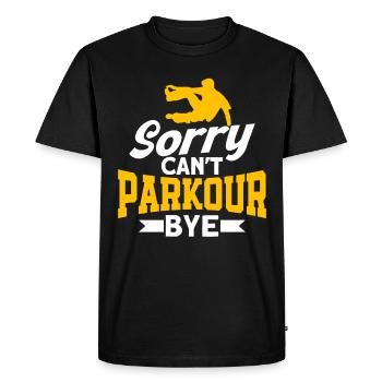 Parkour Gift Freerunning Parkour Runner - Men's Premium Organic T-Shirt - black - Front - Nico (187cm)