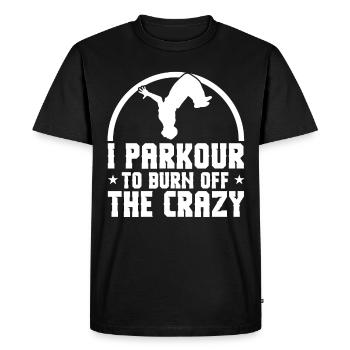 Parkour Gift Freerunning Parkour Runner - Men's Premium Organic T-Shirt - black - Front - Nico (187cm)