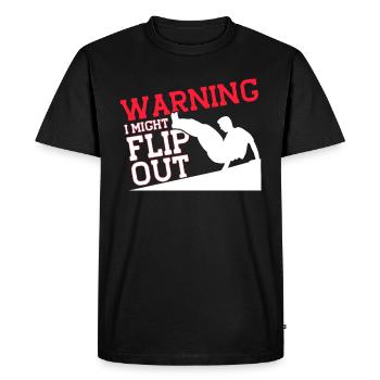 Parkour Gift Freerunning Parkour Runner - Men's Premium Organic T-Shirt - black - Front - Nico (187cm)
