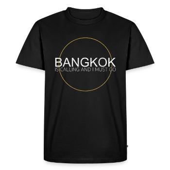 Citation de Bangkok - T-shirt Premium bio Homme - noir - Devant - Nico (187cm)