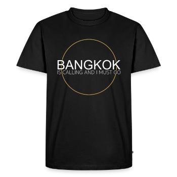 Citation de Bangkok - T-shirt Premium bio Homme - noir - Devant - Nico (187cm)