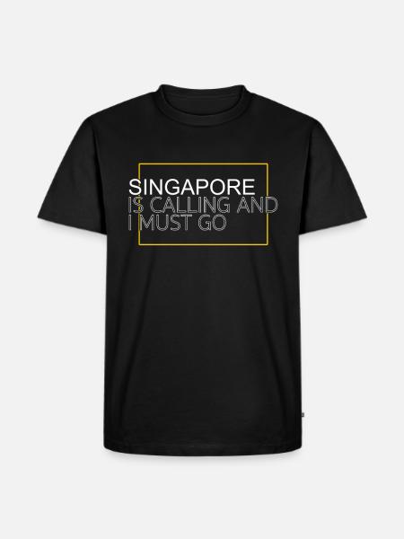 Citation de Singapour - T-shirt Premium bio Homme - noir