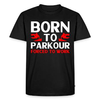 Parkour Gift Freerunning Parkour Runner - Men's Premium Organic T-Shirt - black - Front - Nico (187cm)
