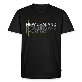 Dicton néo-zélandais - T-shirt Premium bio Homme - noir - Devant - Nico (187cm)