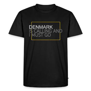Denmark Saying - Men's Premium Organic T-Shirt - black - Front - Nico (187cm)