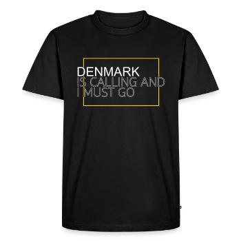 Denmark Saying - Men's Premium Organic T-Shirt - black - Front - Nico (187cm)