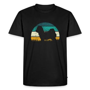 Cadeau de chien de la famille Maltipoo - T-shirt Premium bio Homme - noir - Devant - Nico (187cm)