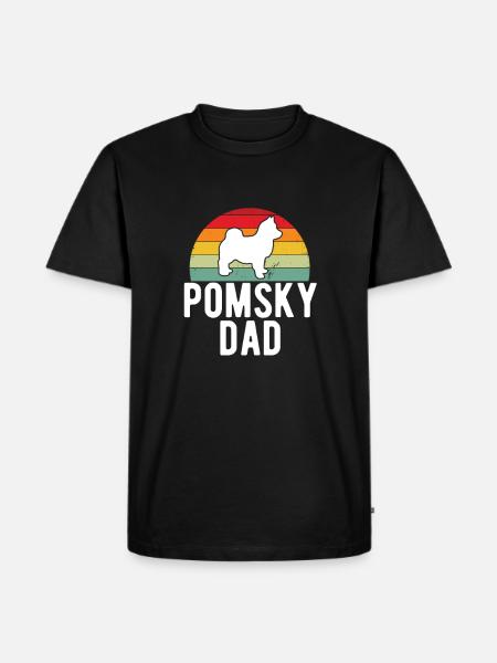 Pomsky - Men's Premium Organic T-Shirt - black