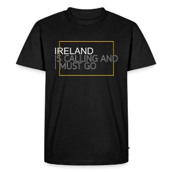Irlande Dicton - T-shirt Premium bio Homme - noir - Devant - Nico (187cm)