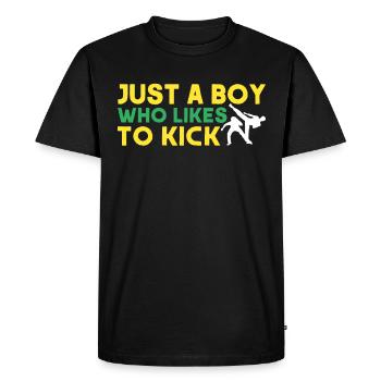 Capoeira Gift Brazil Martial Arts Capoeira - Men's Premium Organic T-Shirt - black - Front - Nico (187cm)
