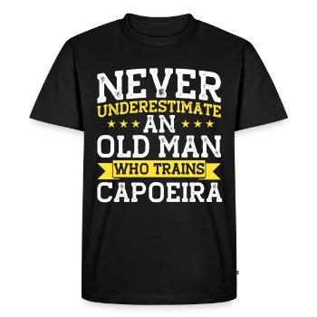 Capoeira Gift Brazil Martial Arts Capoeira - Men's Premium Organic T-Shirt - black - Front - Nico (187cm)