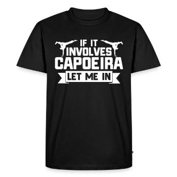 Capoeira Gift Brazil Martial Arts Capoeira - Men's Premium Organic T-Shirt - black - Front - Nico (187cm)