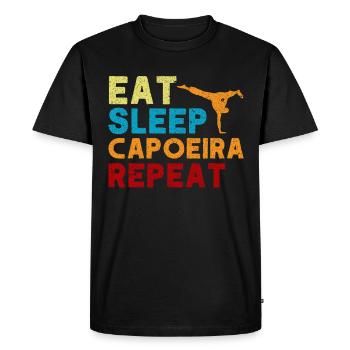 Capoeira Gift Brazil Martial Arts Capoeira - Men's Premium Organic T-Shirt - black - Front - Nico (187cm)