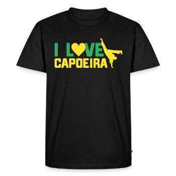 Capoeira Gift Brazil Martial Arts Capoeira - Men's Premium Organic T-Shirt - black - Front - Nico (187cm)