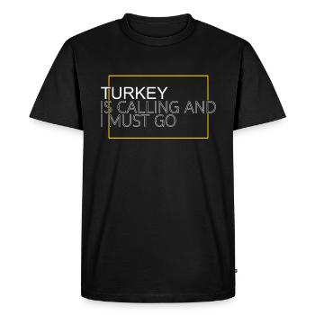 Turkey ruling - Men's Premium Organic T-Shirt - black - Front - Nico (187cm)