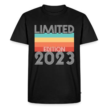 Limited Edition Retro 2023 - Men's Premium Organic T-Shirt - black - Front - Nico (187cm)