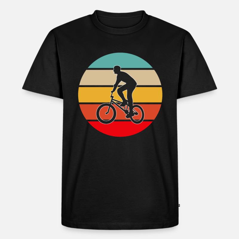 BMX retro - Men's Premium Organic T-Shirt - black