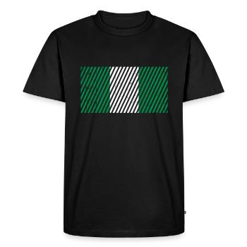Drapeau du Nigeria - T-shirt Premium bio Homme - noir - Devant - Nico (187cm)