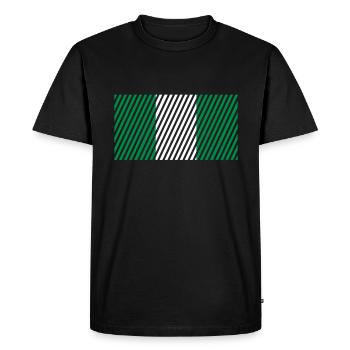 Drapeau du Nigeria - T-shirt Premium bio Homme - noir - Devant - Nico (187cm)