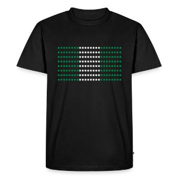 Drapeau du Nigeria - T-shirt Premium bio Homme - noir - Devant - Nico (187cm)