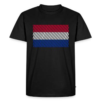 Drapeau des Pays-Bas - T-shirt Premium bio Homme - noir - Devant - Nico (187cm)