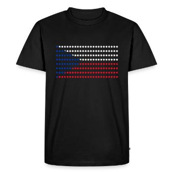 Drapeau de la République tchèque - T-shirt Premium bio Homme - noir - Devant - Nico (187cm)
