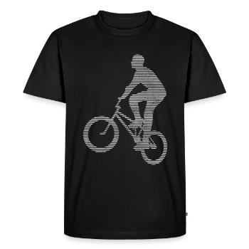 Le BMX - T-shirt Premium bio Homme - noir - Devant - Nico (187cm)