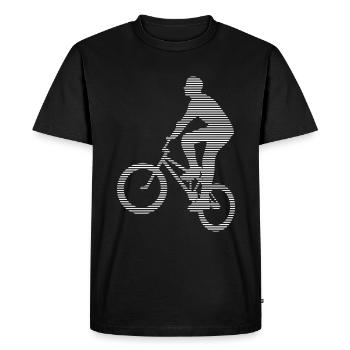 Le BMX - T-shirt Premium bio Homme - noir - Devant - Nico (187cm)
