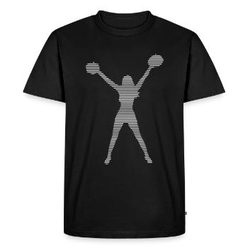 cheerleading - T-shirt Premium bio Homme - noir - Devant - Nico (187cm)