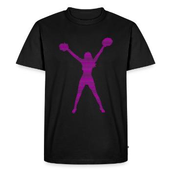 cheerleading - T-shirt Premium bio Homme - noir - Devant - Nico (187cm)