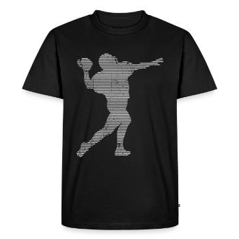 Football américain - T-shirt Premium bio Homme - noir - Devant - Nico (187cm)