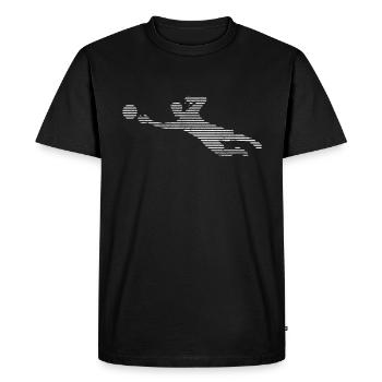 Goalkeeper - Men's Premium Organic T-Shirt - black - Front - Nico (187cm)